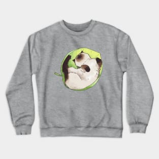 Siamese cat in leaves Crewneck Sweatshirt